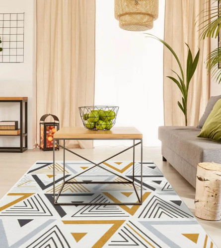 MASTER Tepih ARYA KILIM 0161 80x150cm žuta/siva