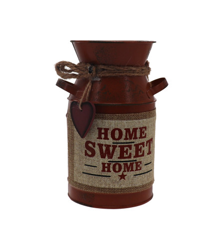MASTER Vazna limena Home Sweet Home 10x19x10,5cm 01231216