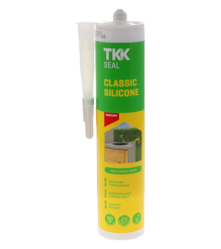 TKK Silikon sanitarni za sve površine Seal 60ml bijeli