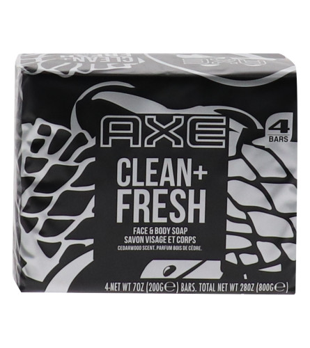 AXE Sapun toaletni parfemski muški Clean Fresh 4x200g