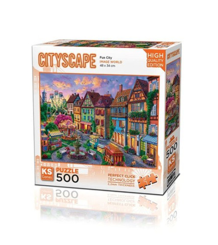 KS GAMES Igračka puzzle 500 dijelova Fun City 20047