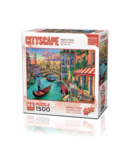 KS GAMES Igračka puzzle 1500 dijelova Venice 22029