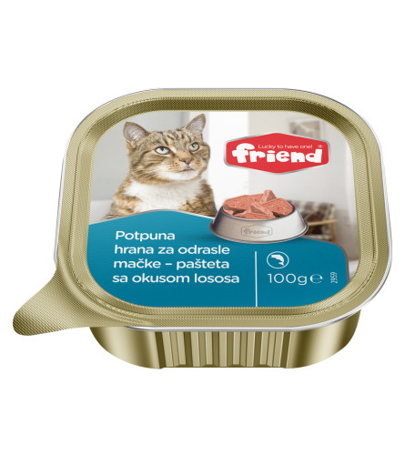 FRIEND Pašteta za mačke sa okusom lososa 100g