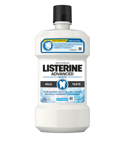 LISTERINE Vodica za usta Advanced White Mild 250ml