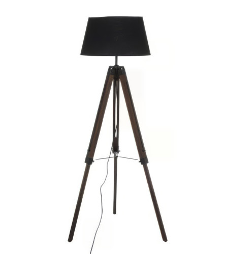 MASTER Lampa podna tronožna 145cm sa crnim abažurom Noir