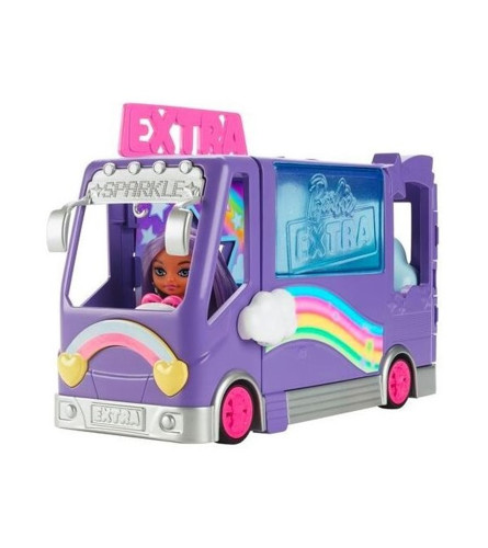 MATTEL Igračka autobus sa Barbie extra mini HKF84