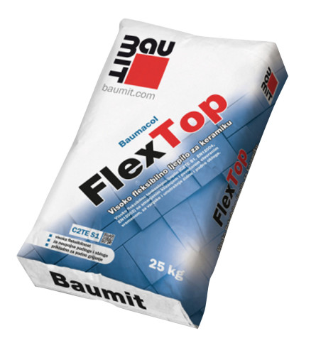 BAUMIT Ljepilo za pločice Flextop sivo 25kg