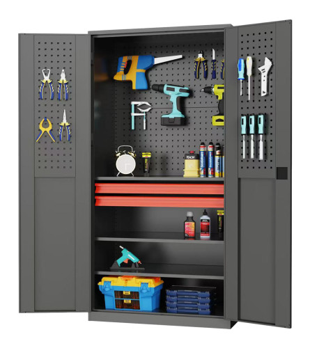 MASTER Ormar metalni za alat 90x180x59cm 2 police HDGJ-A01