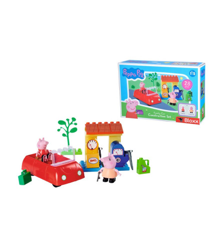 PEPPA PIG Igračke kocke za sklapanje porodičnog auta 28 dijelova 565739