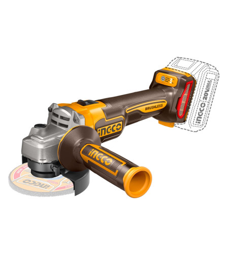 INGCO TOOLS Brusilica aku 20V 115mm bez baterije i punjača M14 CAGLI21154