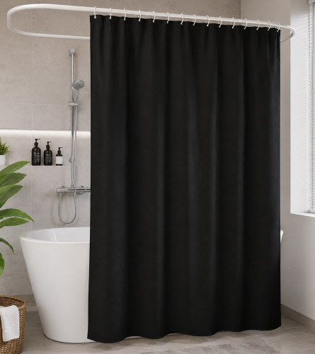 MASTER Paravan za tu&scaron; 180x180cm PE crni 24/250963