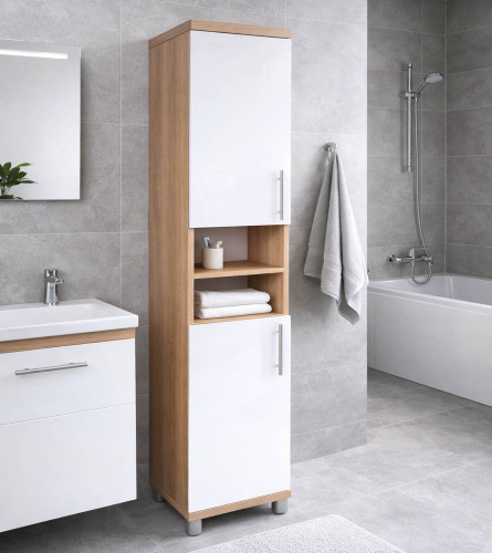 MASTER Kupaonički ormarić stojeći visoki 180x33x33cm BIANCA SONOMA