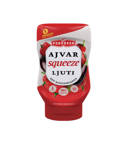 PODRAVKA Ajvar ljuti Squeeze 310g