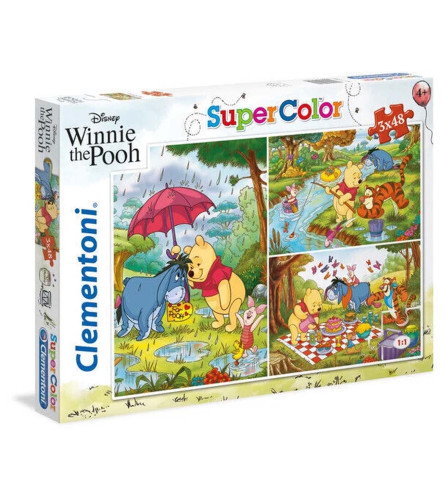 CLEMENTONI Puzzle Disney Winnie The Pooh 3x48 402462