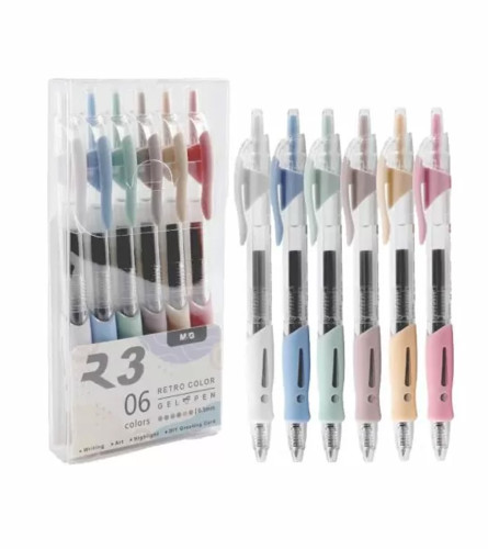 M&G Olovka hemijska gel 0,5mm set 6/1 AGP023R4