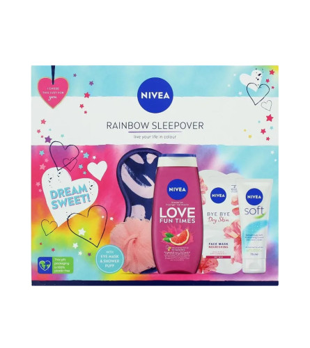 NIVEA Poklon set ženski Rainbow Sleepover 5/1