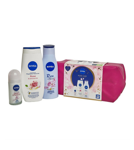 NIVEA Poklon set ženski Rose Care 4/1