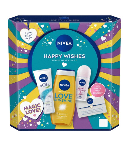 NIVEA Poklon set ženski Happy Wishes 4/1