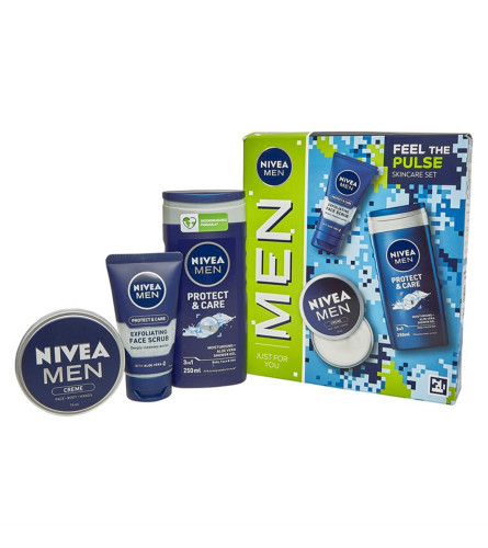 NIVEA Poklon set muški Feel The Pulse 3/1