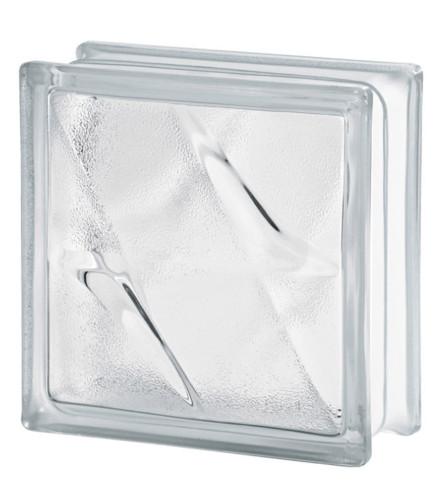 SEVES GLASS BLOCK Prizma staklena 19x19cm CLEAR STELLA 1919/8 SGB