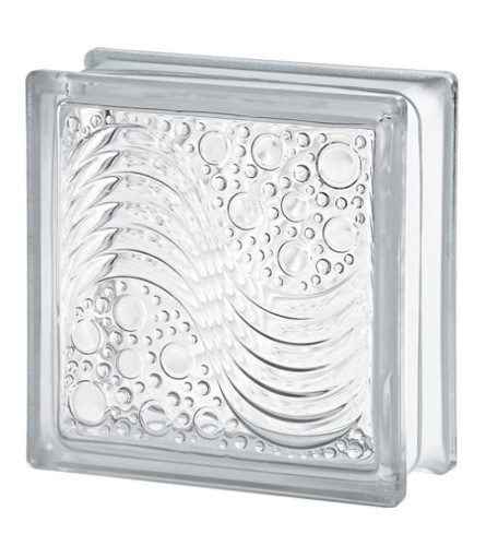 SEVES GLASS BLOCK Prizma staklena 19x19cm CLEAR MARINA 1919/8 SGB