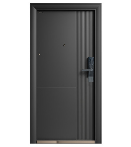 MASTER Vrata metalna sa električnom bravom 205x96x7cm L QM-Y-609 siva