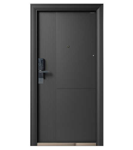 MASTER Vrata metalna sa električnom bravom 205x96x7cm D QM-Y-609 siva