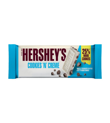 HERSHEY'S Čokolada bijela sa komadićima keksa 90g