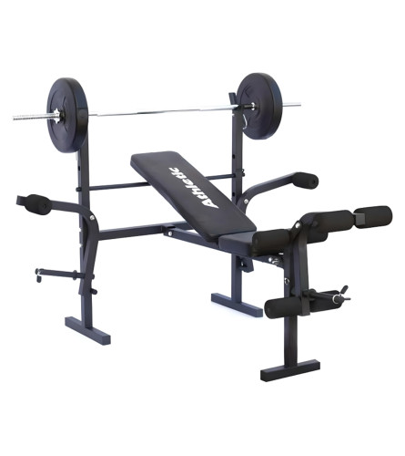 ATHLETIC Benč klupa 35kg utega-šipka 150x2,5cm - šipka za bučice 35x2,5cm 16024