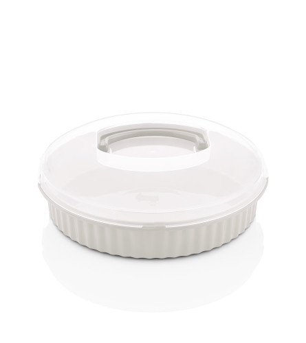 QLUX Kutija okrugla sa poklopcem L-00653-3 bijela