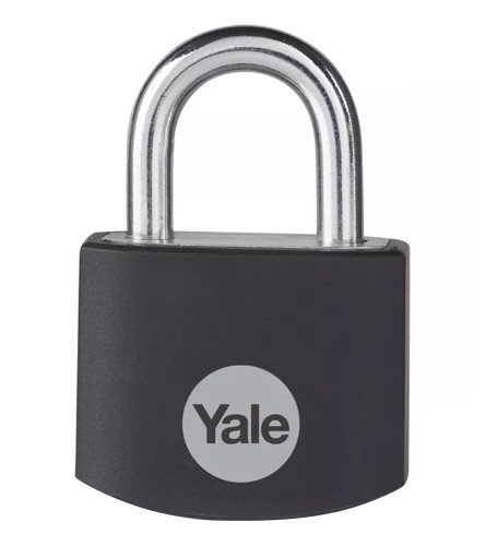 YALE Katanac aluminijski 25mm YE3B/25/112/1/BK crni