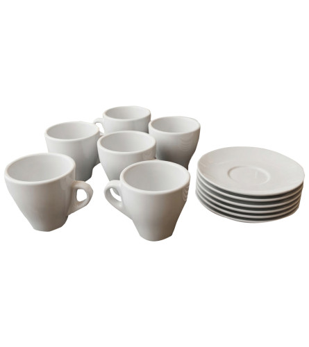 MASTER &Scaron;oljice za kapućino velike set 6/1 170ml 250803 bijele