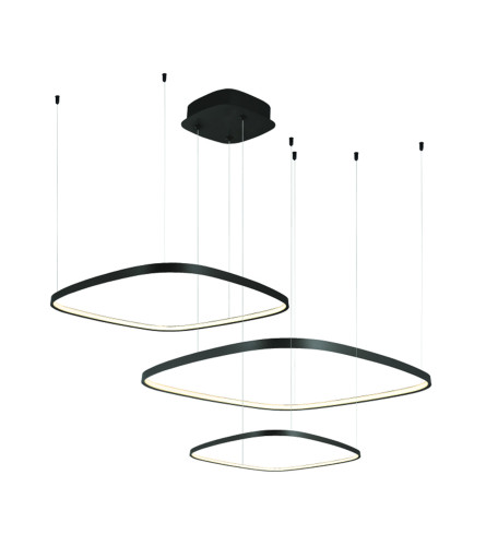 MASTER Luster LED 70W 3000-6000K s daljinskim crni 2024084P-3BK