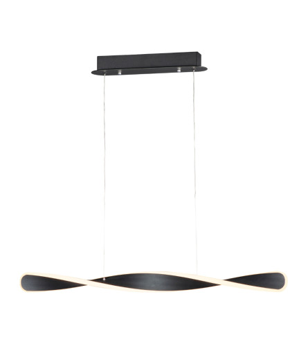 MASTER Luster LED 40W 3 boje 120xH120cm crni 2024058L-BK