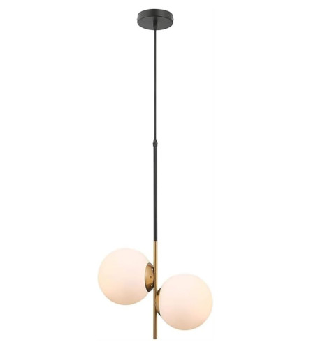 MASTER Luster kugla opal 2xE27 fi34x120cm zlatni+crni 202362-2P