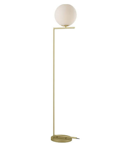 MASTER Lampa stojeća opal 1xE27 zlatna 202362LF-GD