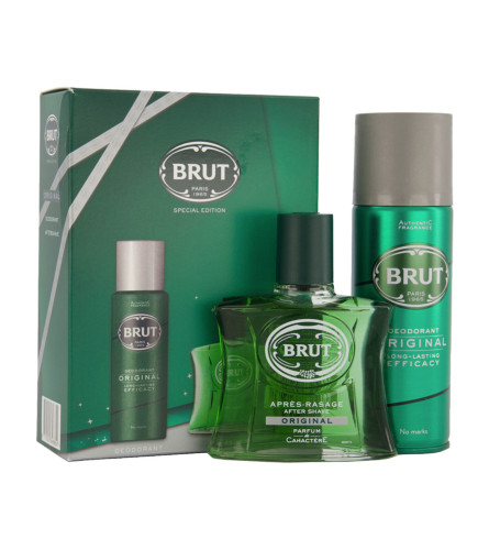 BRUT Set muški dezodorans 200ml+aftershave 100ml BRUT