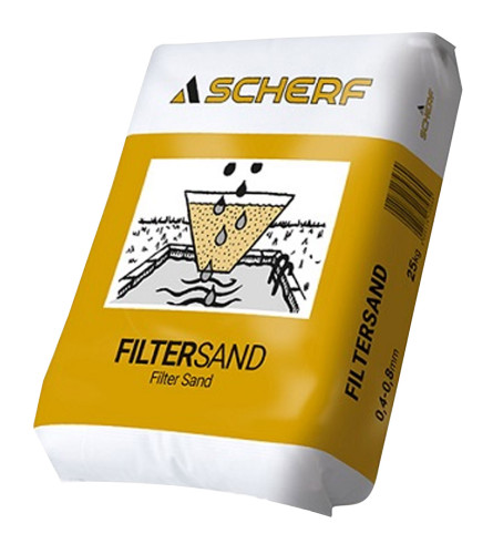 SCHERF Pijesak filter za preči&scaron;ćavanje vode 0,4-0,8mm 25kg 17566