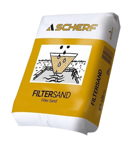 SCHERF Pijesak filter za preči&scaron;ćavanje vode 0,71-1,25mm 25kg 17666