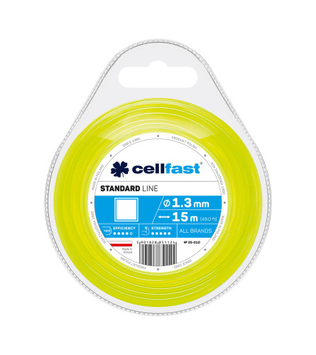 CELLFAST Silk za trimer 1,3mmx15m kvadratni 35-010
