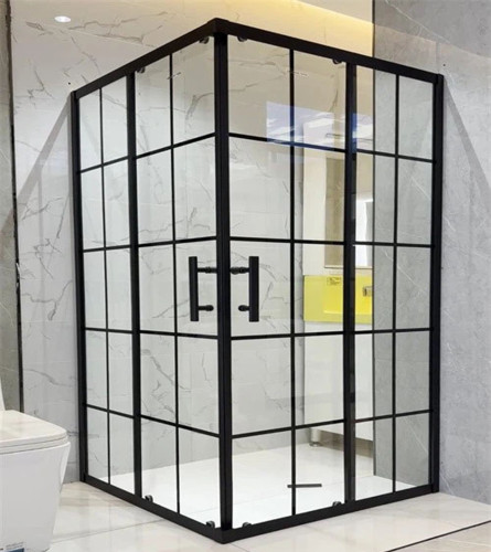 MASTER Staklo tuš kabine 90x90x195cm KS-JF-530-3S crni profil