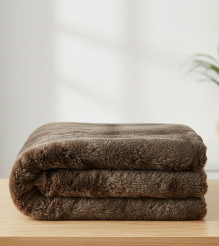 MASTER Deka Flanel s umjetnim krznom 150x200cm 260gsm 38# smeđa