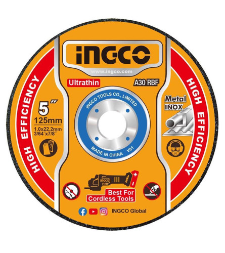 INGCO TOOLS Ploča rezna set 25/1 za metal-inox fi125x1mm MCD1012525