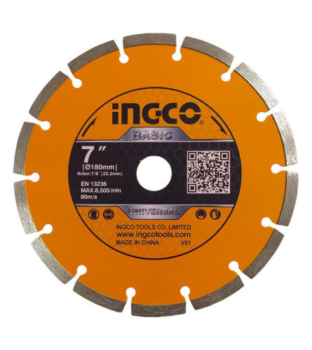 INGCO TOOLS Ploča rezna Dijamant W/D fi180x22,2mm DMD011802