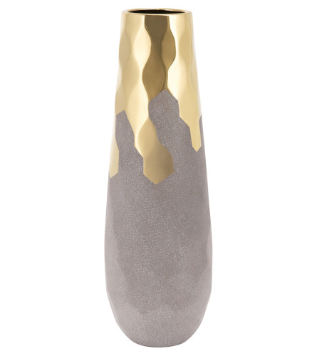 MASTER Vazna keramička 12x36cm 755847 zlatna