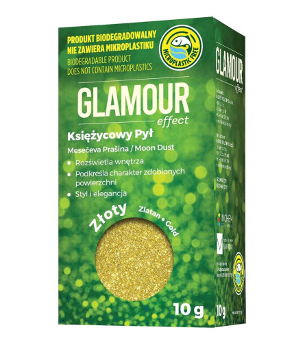 INCHEM Prah glamurni bio za dekoraciju lazure GLAMOUR EFFECT 10g zlatni