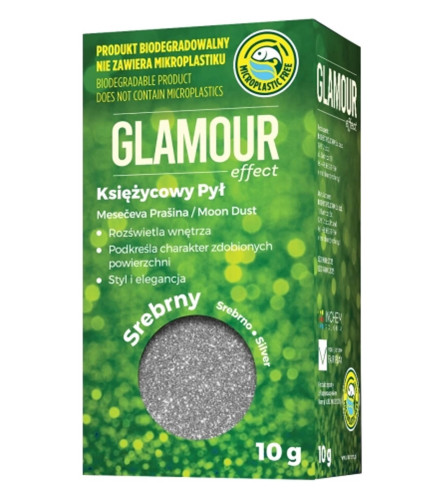 INCHEM Prah glamurni bio za dekoraciju lazure GLAMOUR EFFECT 10g srebreni