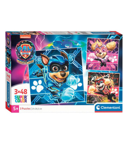 CLEMENTONI Igračka puzzle PAW PATROL 3x48 dijelova 415153