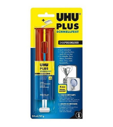 UHU Ljepilo dvokomponentno epoksi brzosušeće 24ml 45725