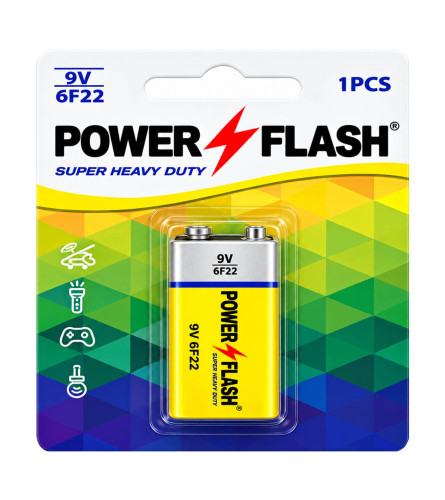 POWER FLASH Baterija Karbonska 6FF22 9V AAA 260min 1/1
